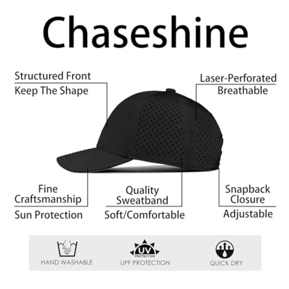 Performance Snapback Baseball Cap Structured 6-Pa… - image 7